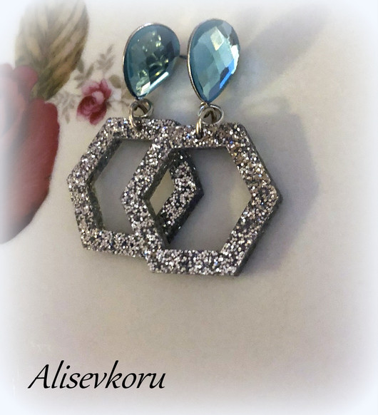 4795,1 Alise Design Kristalli /glitter  tappi korvakorut
