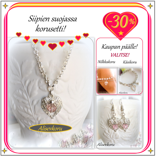 3973,3 Alise Design Siipien suojassa korusetti koodi SIIPISETTI26