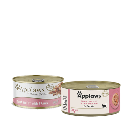 Applaws, Tonnikalafile & Katkarapu, 24x70g, á 1,20€