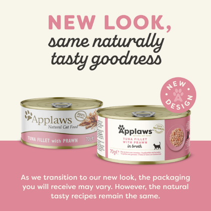 Applaws, Tonnikalafile & Katkarapu, 24x70g, á 1,20€