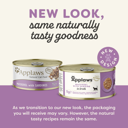 Applaws, Makrilli & Sardiini, 24x70g, á 1,20€
