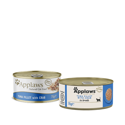 Applaws, Tonnikala & Rapu, 24x70g, á 1,20€