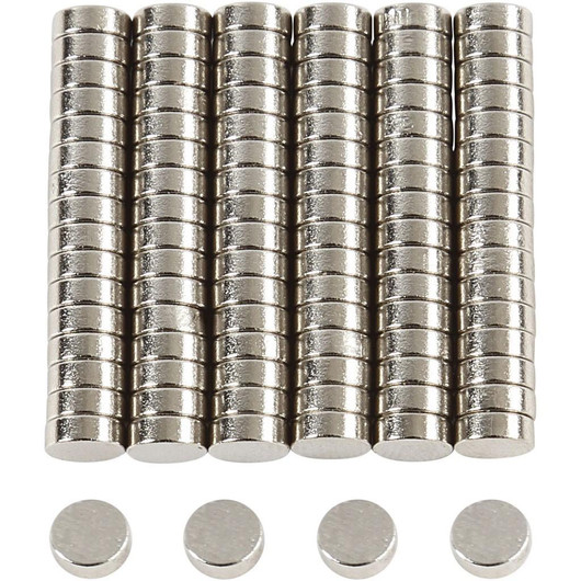 Magneettinappi, 100kpl/pkk, ⌀5mm