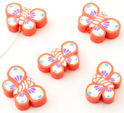 Fimo Perhonen Punainen