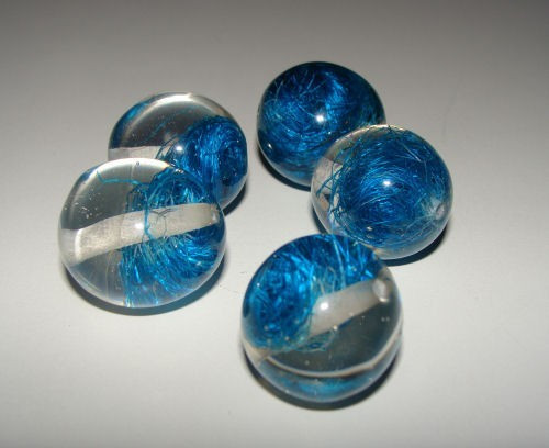 Pyöreä akryylihelmi 20mm Sininen