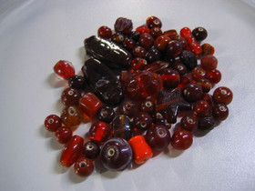 Lasihelmi Punainen 50g