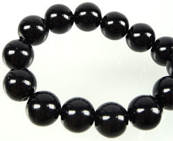 Lasihelmi 12mm Musta