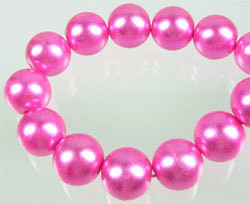 Lasihelmi 12mm Pinkki