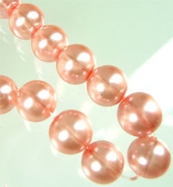 Lasihelmi 12mm Vaaleanpunainen