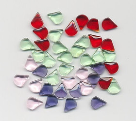 Lasipisarat 13mm x 15mm Vihreä