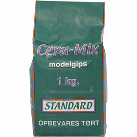 Cera-Mix Standard kipsijauhe, vaaleanharmaa, 1 kg