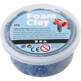 Foam Clay® Helmimassa, sininen, 35g