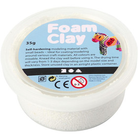 Foam Clay® Helmimassa, valkoinen, 35g
