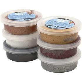 Foam Clay®, metallinen, ruskeat sävyt, 6x14g