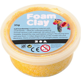 Foam Clay® Helmimassa, keltainen, 35g