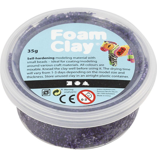 Foam Clay® Helmimassa, violetti, 35g