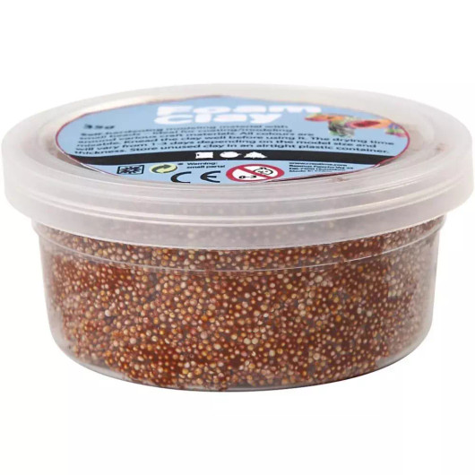 Foam Clay® Helmimassa, ruskea, 35g
