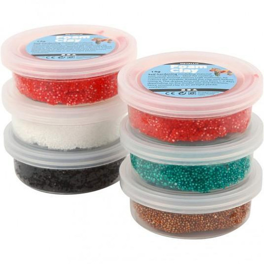  Foam Clay® Helmimassa, jouluteema, 6x14g