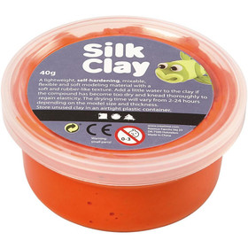 Silk Clay® silkkimassa, oranssi, 40g