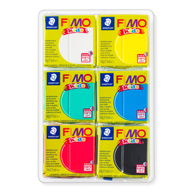 FIMO® Kids Clay, perusvärilajitelma, 6x42g