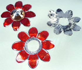 Korunosa Kukka Punainen Kiinnityshakasella