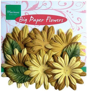 Paperikukat 8kpl/pkt, keltainen