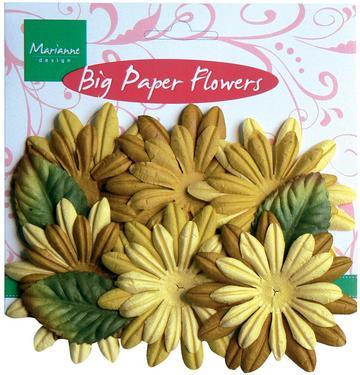 Paperikukat 8kpl/pkt, keltainen