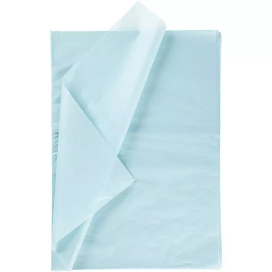 Silkkipaperi, 50x70cm, 14g, Vaaleansininen, 10 ark/pkk