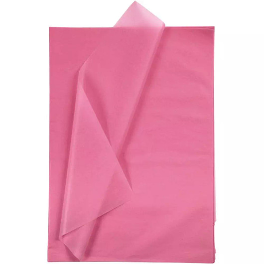 Silkkipaperi, 50x70cm, 14g, Pinkki, 10 ark/pkk