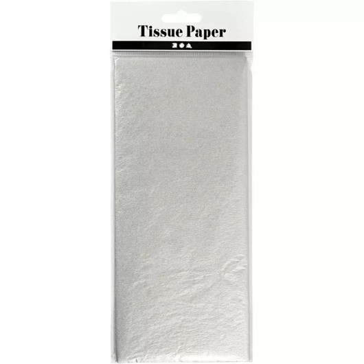Silkkipaperi, 50x70cm, 14g, Hopea, 6 ark/pkk
