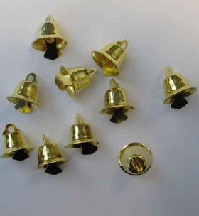 Kellot – 15 mm, kulta, 10 kpl