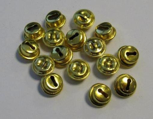 Kulkuset, 10mm, 16kpl, kulta