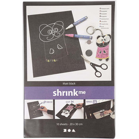 Kutistemuoviarkki, A4, 20x30cm, mattamusta 