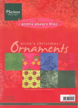 Paperipakkaus, eline`s christmas ornaments, A5