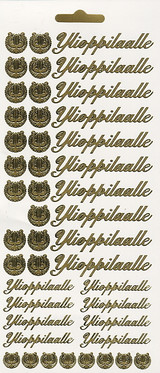 Ääriviivatarra, Ylioppilaalle + Lyyrat, Kulta