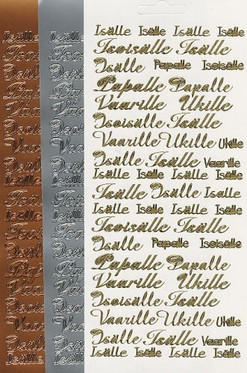 Ääriviivatarra, Isälle/Vaarille/Ukille/jne. kulta