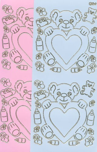 Ääriviivatarra, Nalle ja Sydän