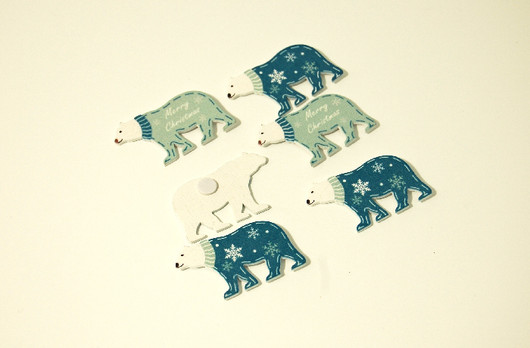 Puukoriste, Jääkarhut, 6kpl/pkk