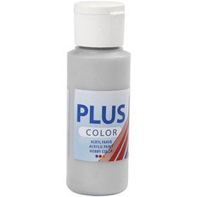 Plus Color, askartelumaali, 60ml, hopea