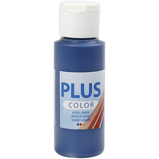 Plus Color, askartelumaali, 60ml, laivastonsininen