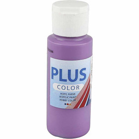 Plus Color, askartelumaali, 60ml, tumma lila