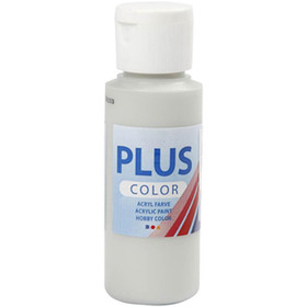 Plus Color, askartelumaali, 60ml, vaaleanharmaa