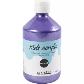 Koulu Akryylimaali Metallic, metallivioletti, 500ml