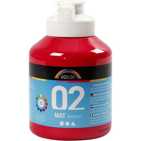 A'Color, Readymix, 02, matta, peruspunainen, 500ml