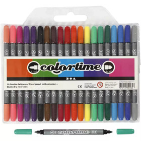 Colortime tussit, perusvärilajitelma, 20kpl/pkk