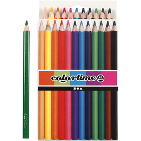 Colortime-värikynät, 5 mm, värilajitelma, Jumbo, 12kpl