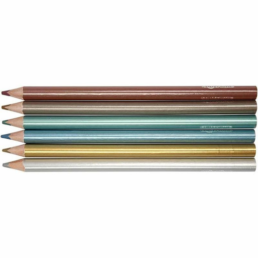 Colortime-värikynät, 3mm, metallic-värit, 6kpl/pkk