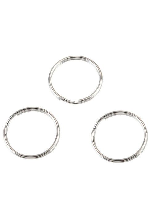 Avainrengas, 25mm, Kulta/Hopea