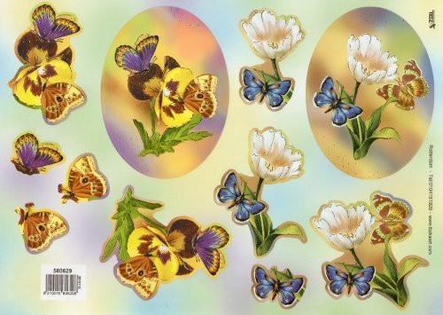 3D, Stanssattu, TBZ, Kimaltava Kukat ja perhoset