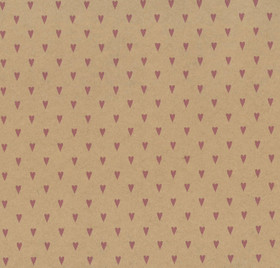 Naturlahjapaperi, Sydämet 70cm x 5m 80g/m²